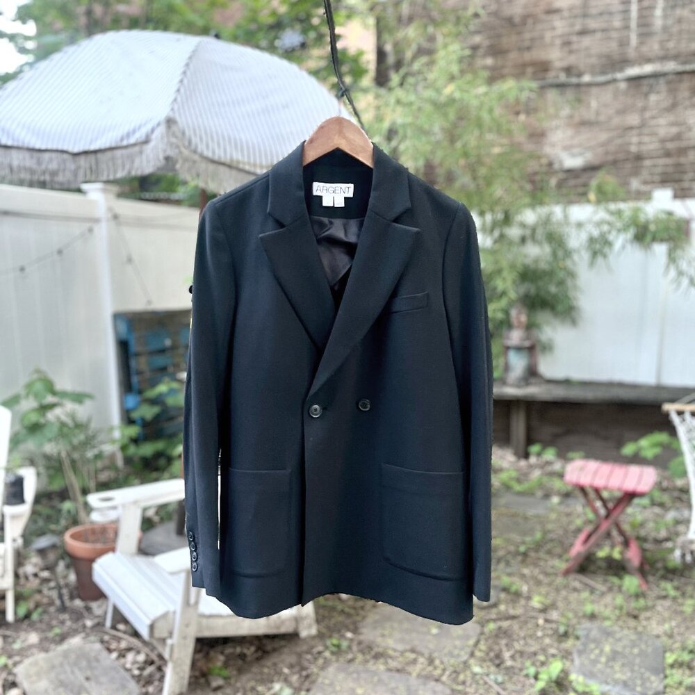Argent 'Easy Blazer' in black, US size 6